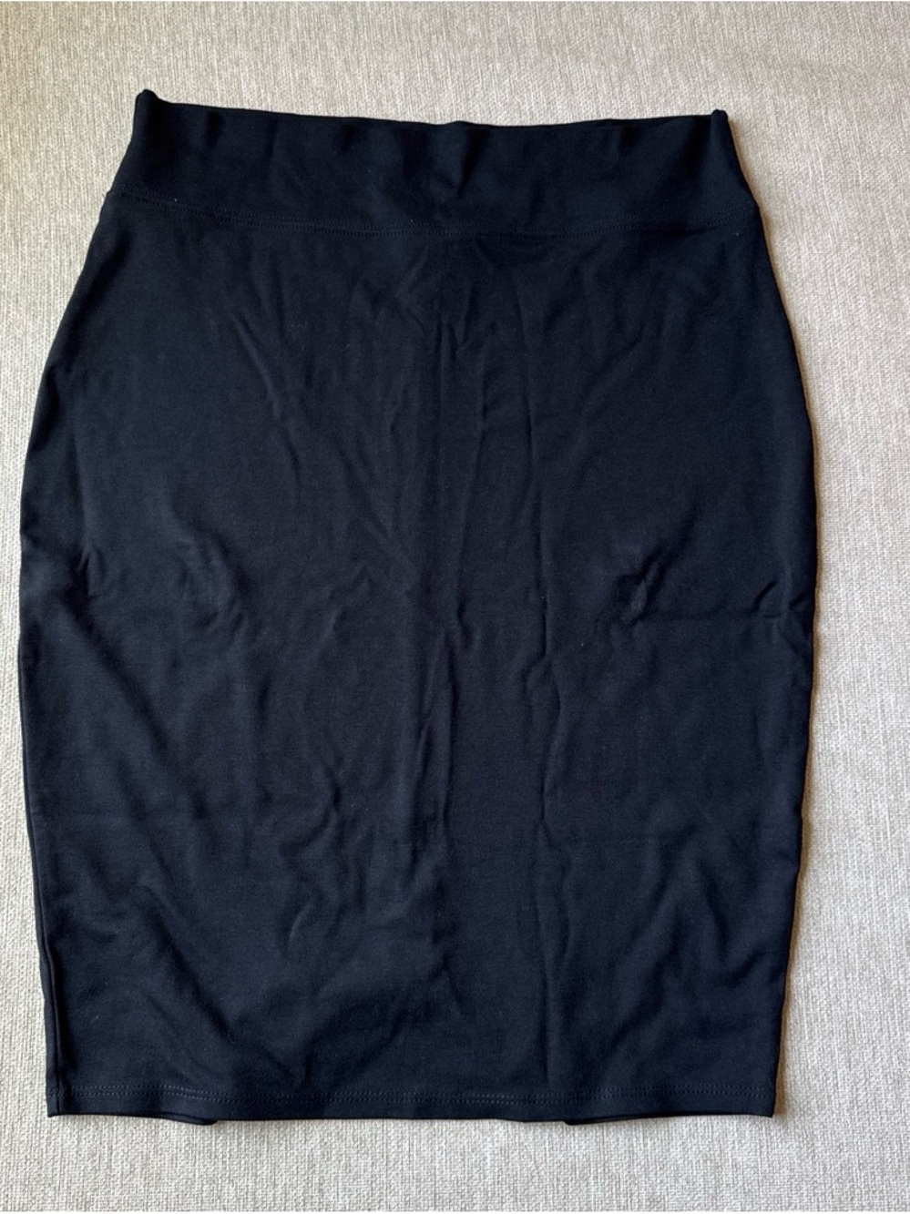 Classic Black Pencil Skirt - Streamlined Everyday Staple